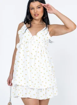Princess Polly Kassidy Mini Dress  White Clearance