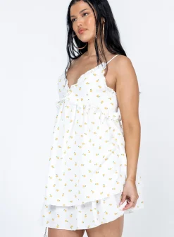 Princess Polly Kassidy Mini Dress  White Clearance