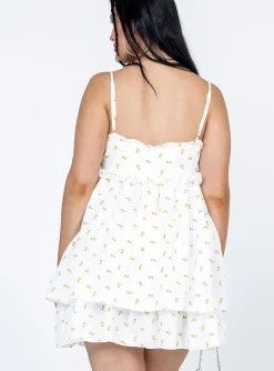 Princess Polly Kassidy Mini Dress  White Clearance