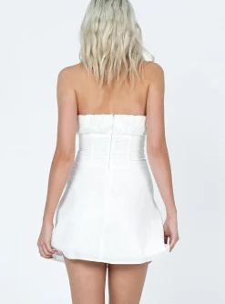 Princess Polly Katarina Mini Dress  White New