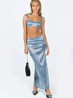 Princess Polly Katharina Maxi Skirt  Blue Sale