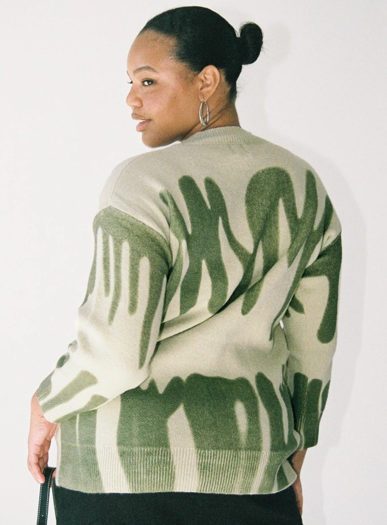 Princess Polly Katie Oversized Sweatercurve Green New