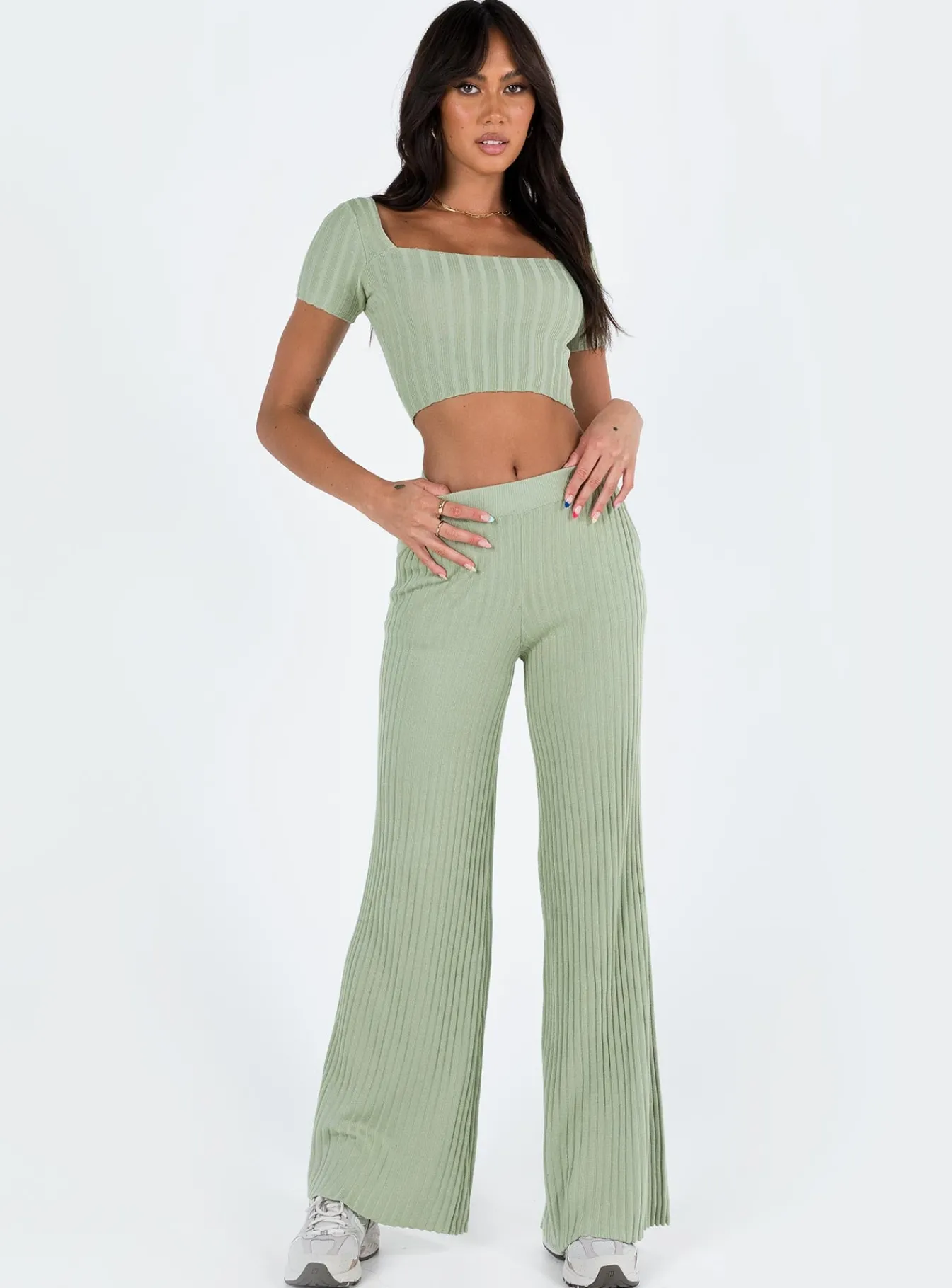 Princess Polly Katie Set Sage Online