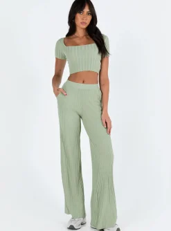 Princess Polly Katie Set Sage Online