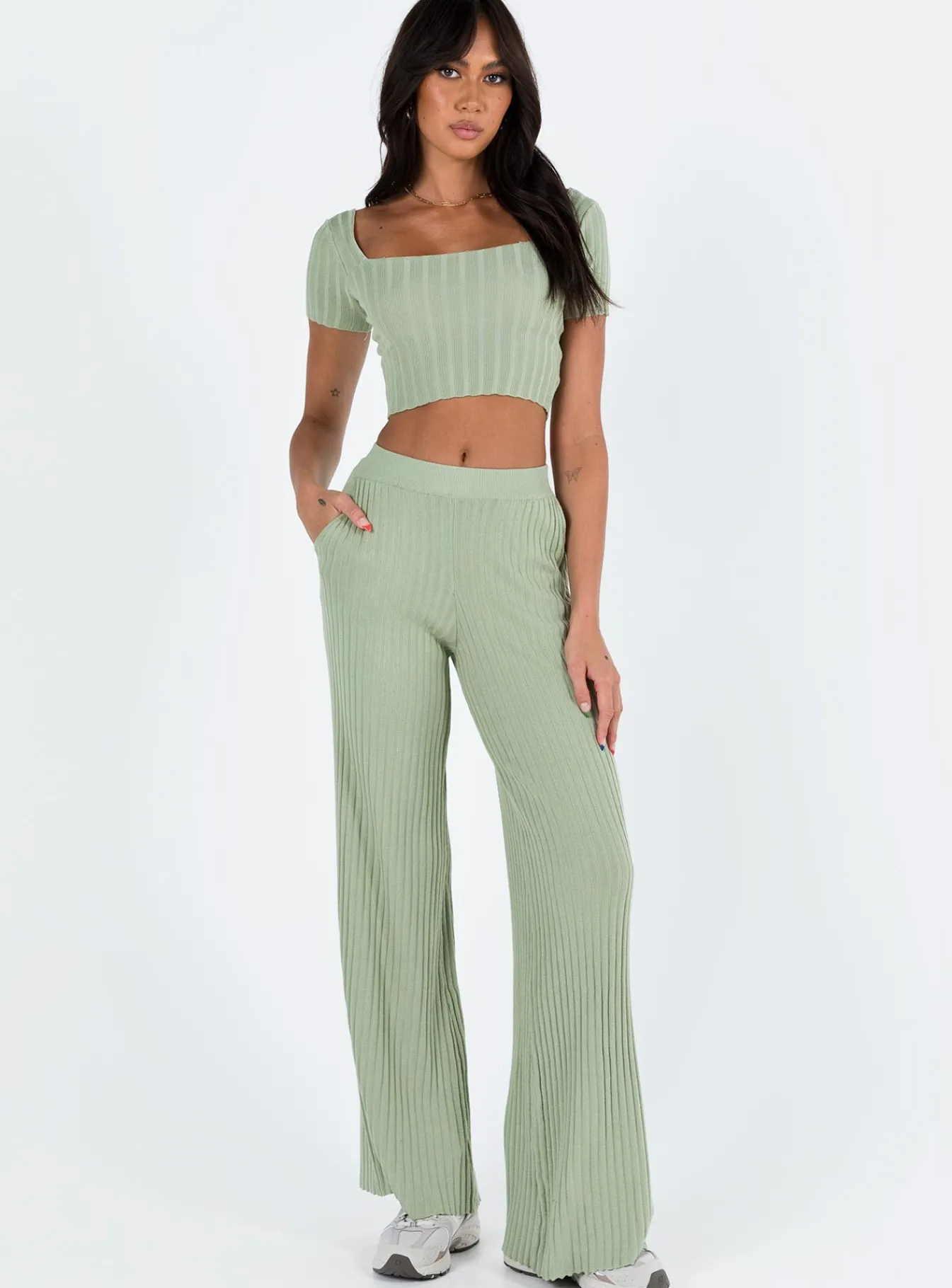 Princess Polly Katie Set Sage Online