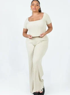 Princess Polly Katie Setcurve   Beige Clearance