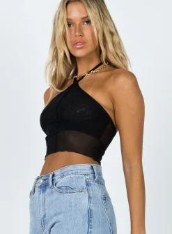 Princess Polly Katie Top  Black Outlet
