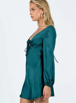 Princess Polly Kayce Long Sleeve Mini Dress Navy Fashion
