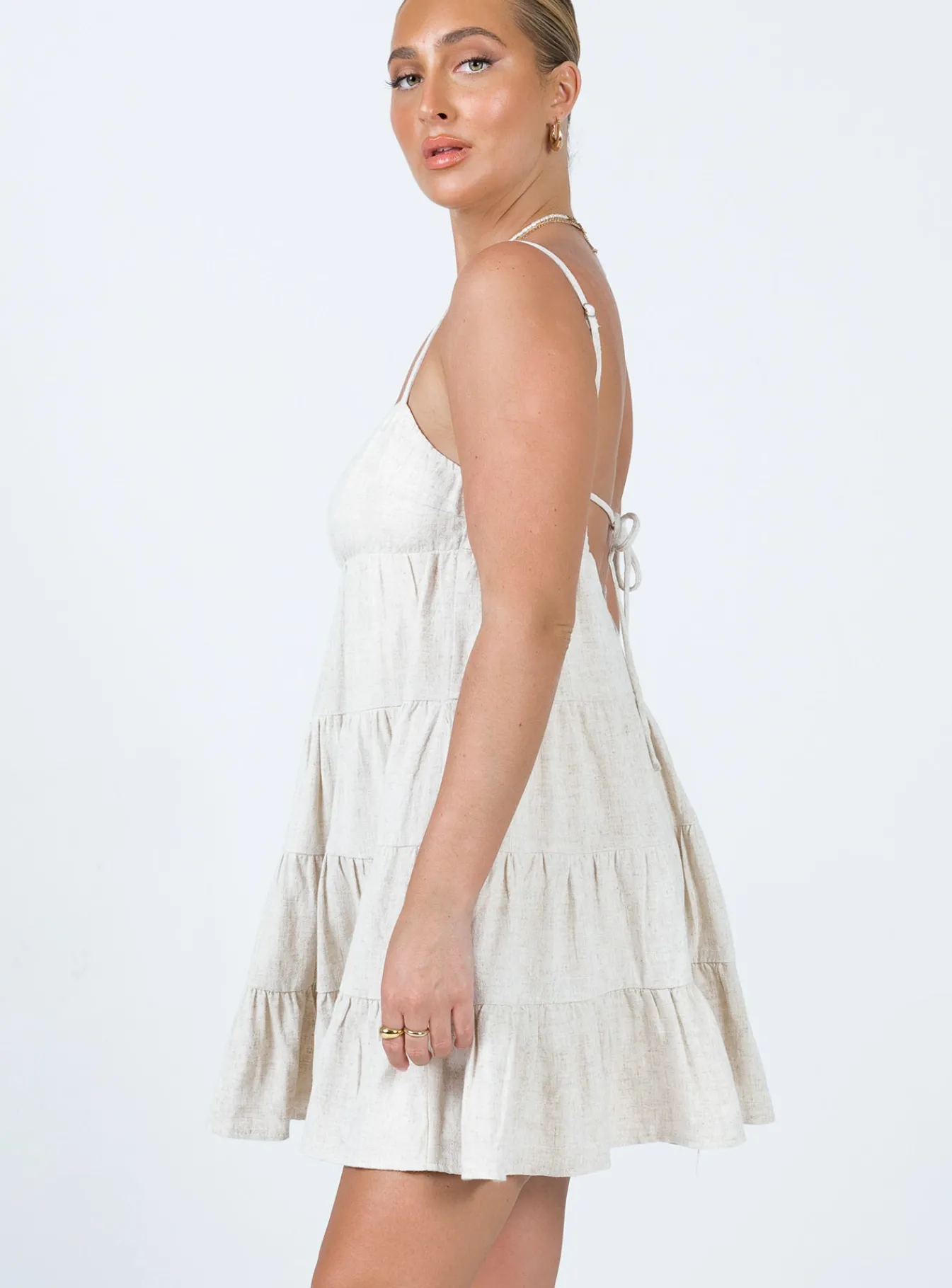 Princess Polly Kayda Mini Dress Beige Hot