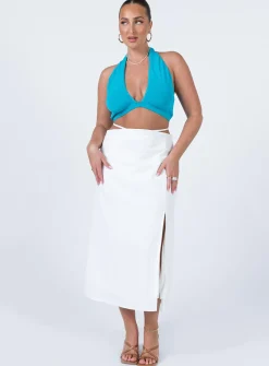 Princess Polly Kaylen Top Teal Discount