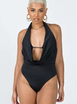 Princess Polly Kayley Bodysuit  Black Hot