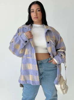 Princess Polly Keelee Jacketcurve   Purple Cheap