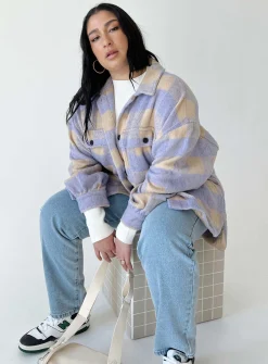 Princess Polly Keelee Jacketcurve   Purple Cheap
