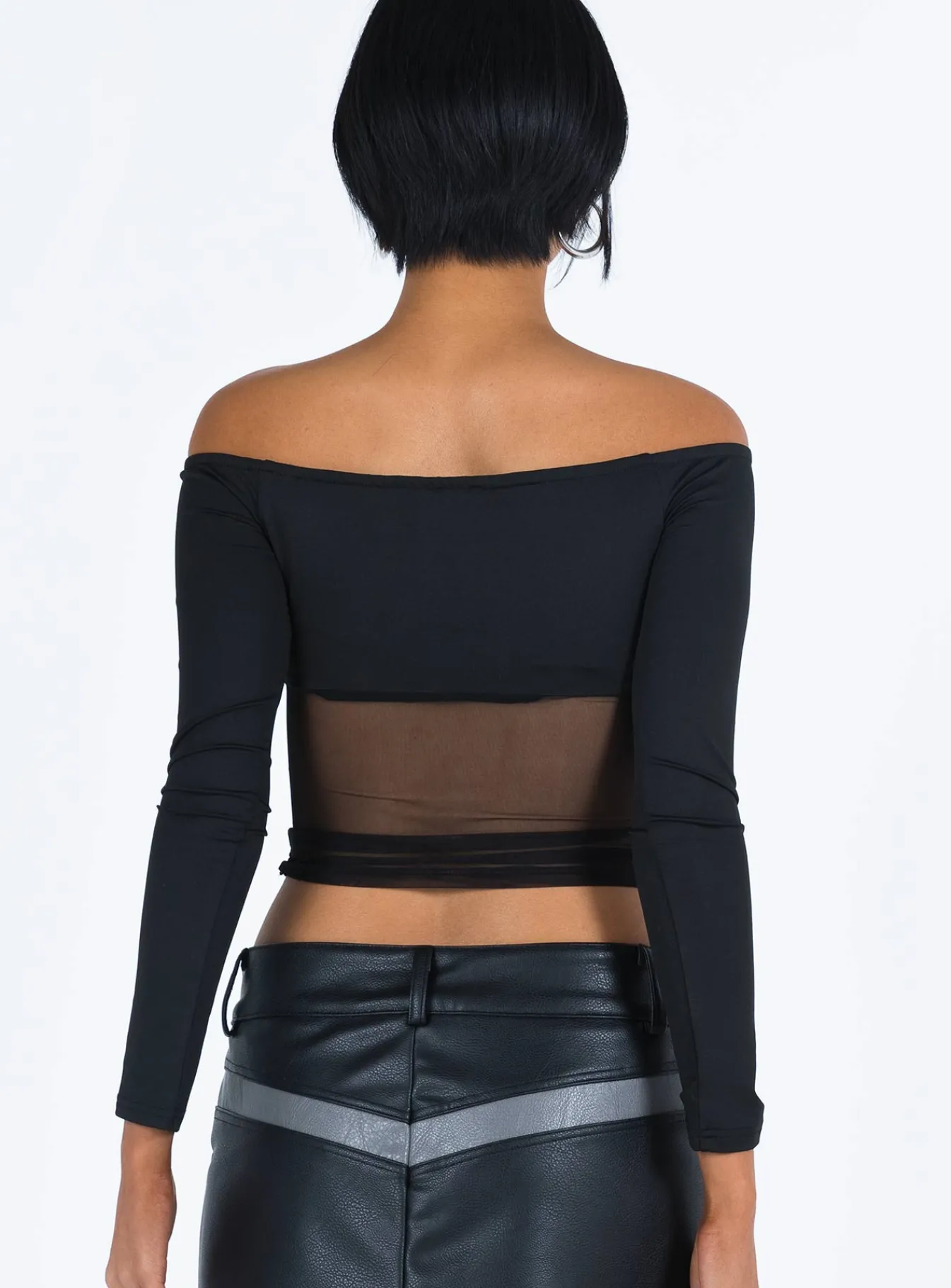 Princess Polly Keeley Off The Shoulder Top Black Best