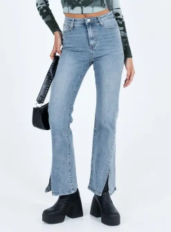 Princess Polly Keels Flarejeans   Denim Best