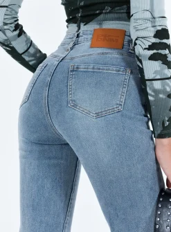 Princess Polly Keels Flarejeans   Denim Best