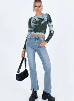 Princess Polly Keels Flarejeans   Denim Best