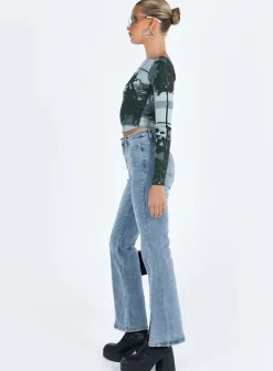 Princess Polly Keels Flarejeans   Denim Best