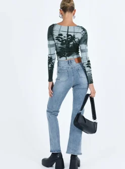 Princess Polly Keels Flarejeans   Denim Best