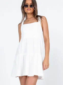 Princess Polly Keesha Mini Dress  White Cheap