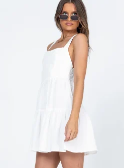 Princess Polly Keesha Mini Dress  White Cheap