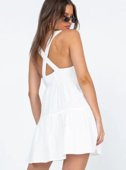 Princess Polly Keesha Mini Dress  White Cheap