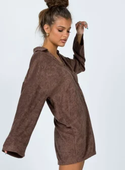 Princess Polly Kegan Long Sleeve Romper Camel   Brown Fashion