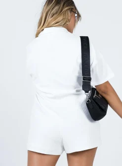Princess Polly Kegan Romper  White Shop