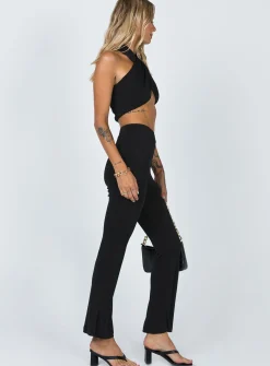 Princess Polly Keiara Set  Black Hot