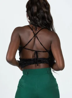 Princess Polly Kellah Top  Black Online