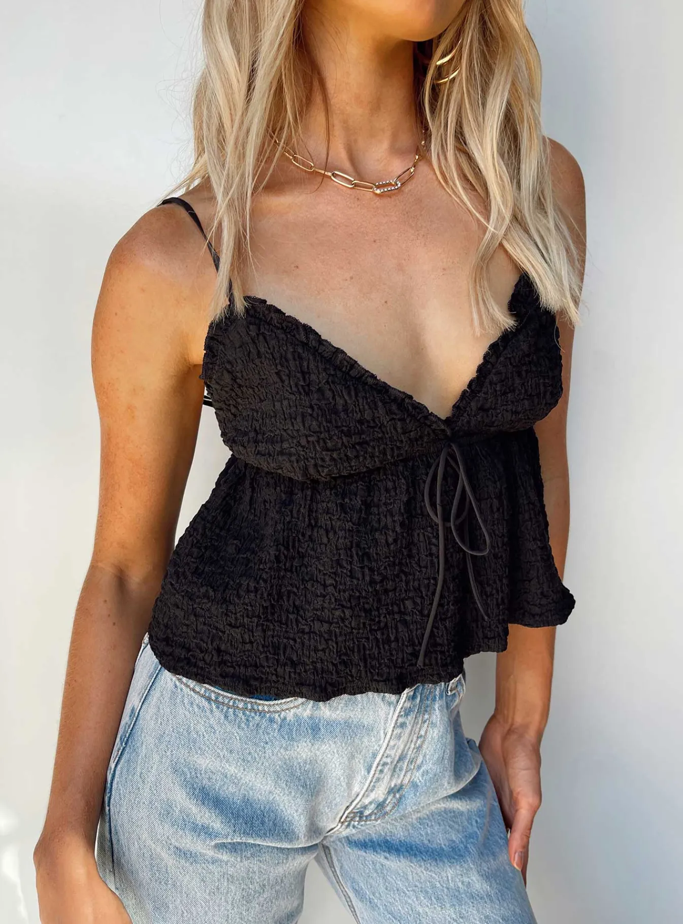 Princess Polly Kellan Top Black Online