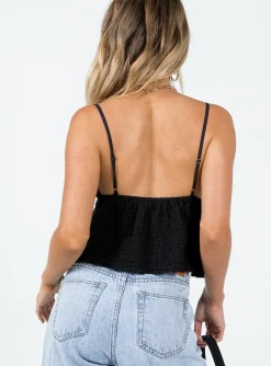 Princess Polly Kellan Top Black Online