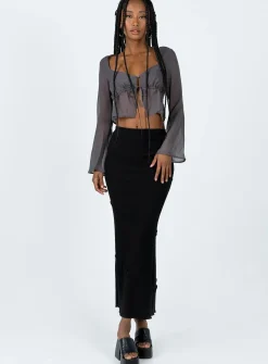 Princess Polly Kenney Long Sleeve Top  Grey Store