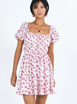 Princess Polly Kenny Mini Dress  Pink Floral Best