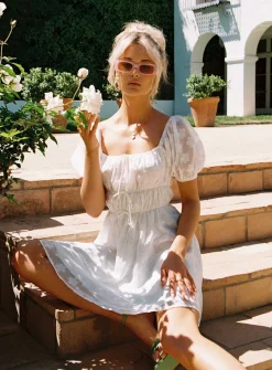 Princess Polly Kenny Mini Dress  White Sale