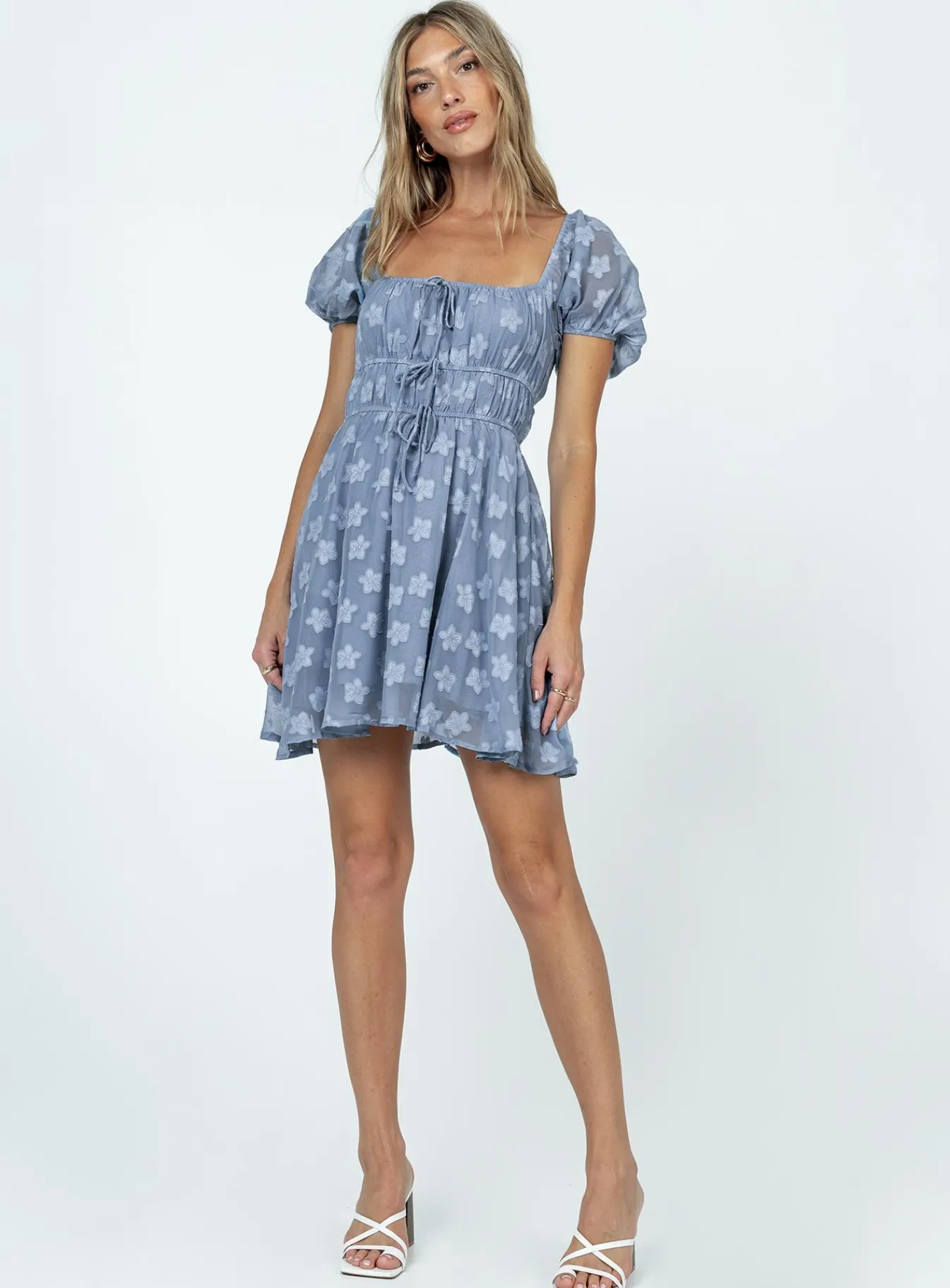 Princess Polly Kenny Mini Dress Blue Cheap