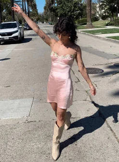 Princess Polly Kenzie Mini Dress  Light Pink Store
