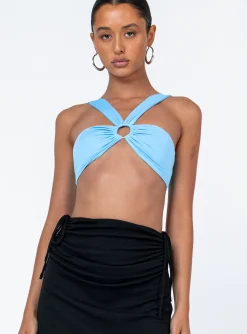 Princess Polly Keoni Top  Blue New