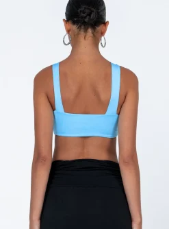 Princess Polly Keoni Top  Blue New