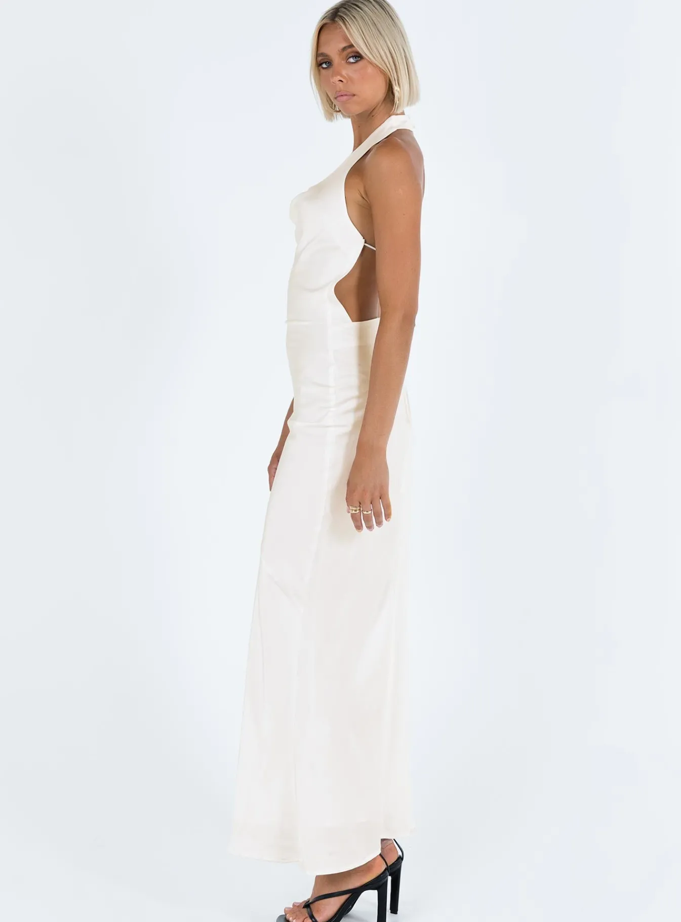 Princess Polly Keylan Cowl Neck Maxi Dress White Shop