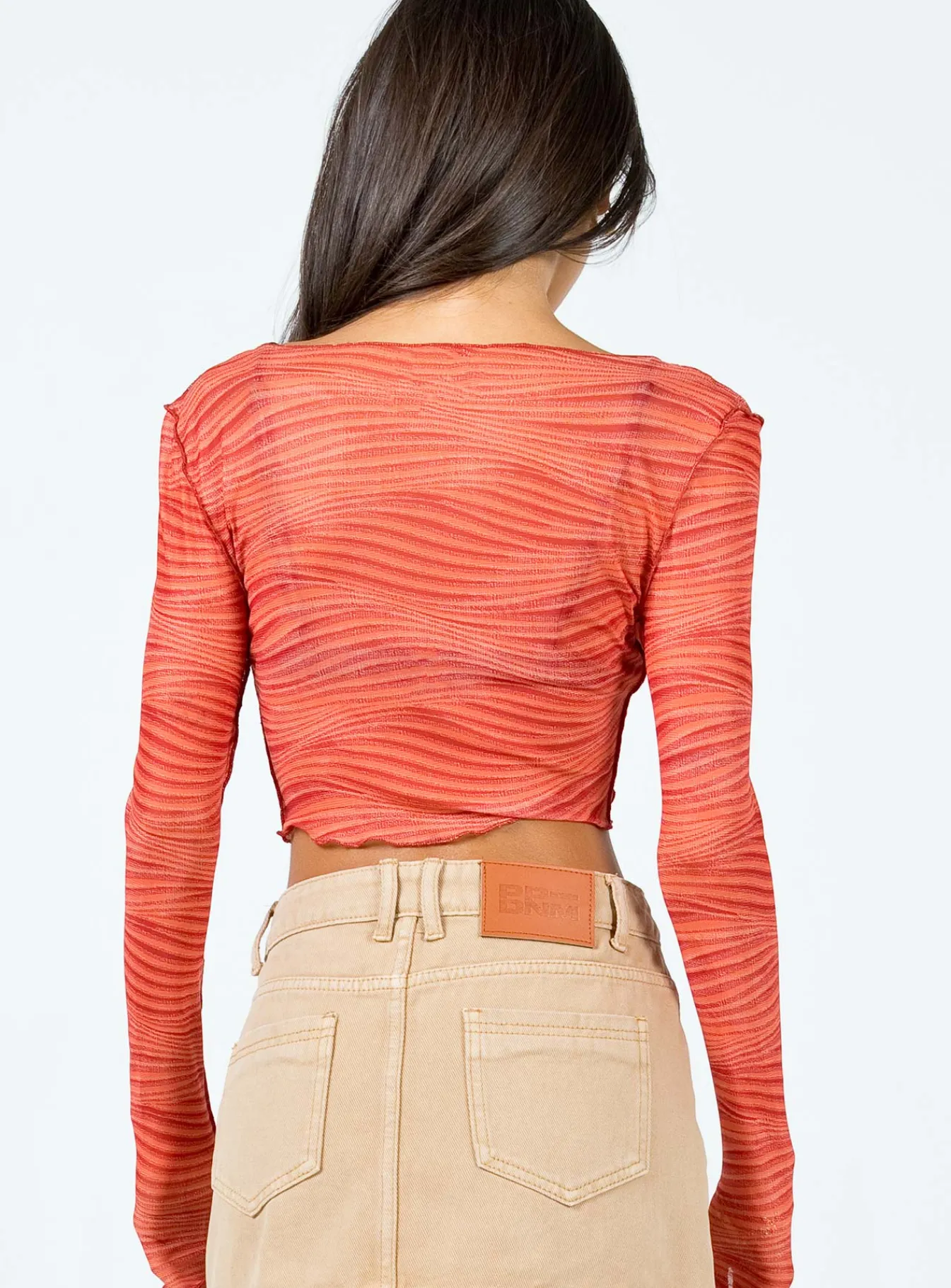 Princess Polly Keziah Top Orange Flash Sale