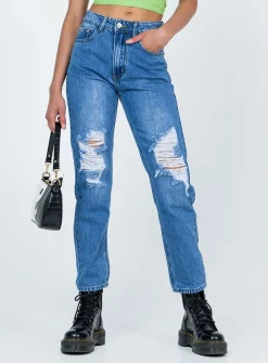 Princess Polly Khaled Skinny Mid Washjeans   Denim Store