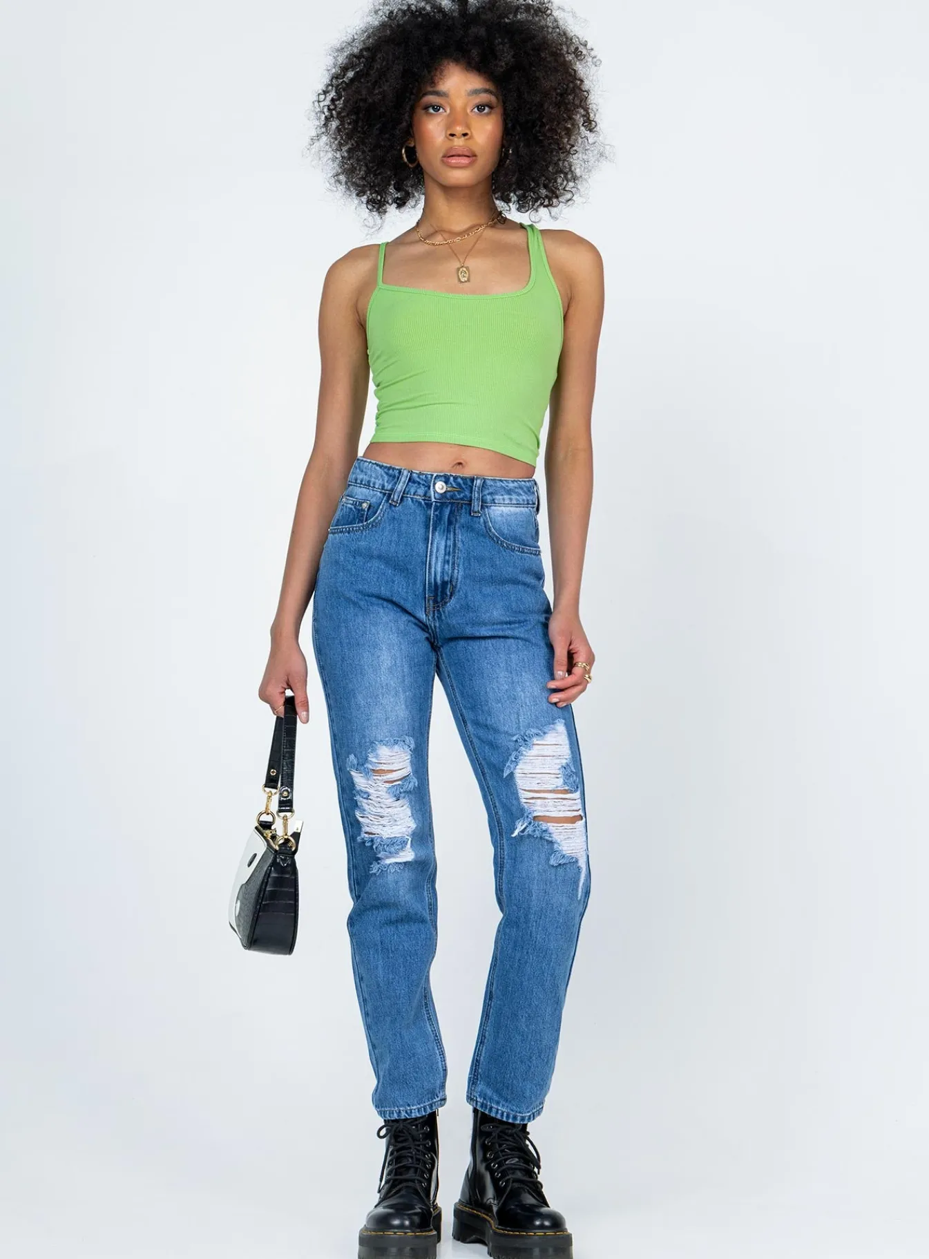 Princess Polly Khaled Skinny Mid Washjeans Denim Store