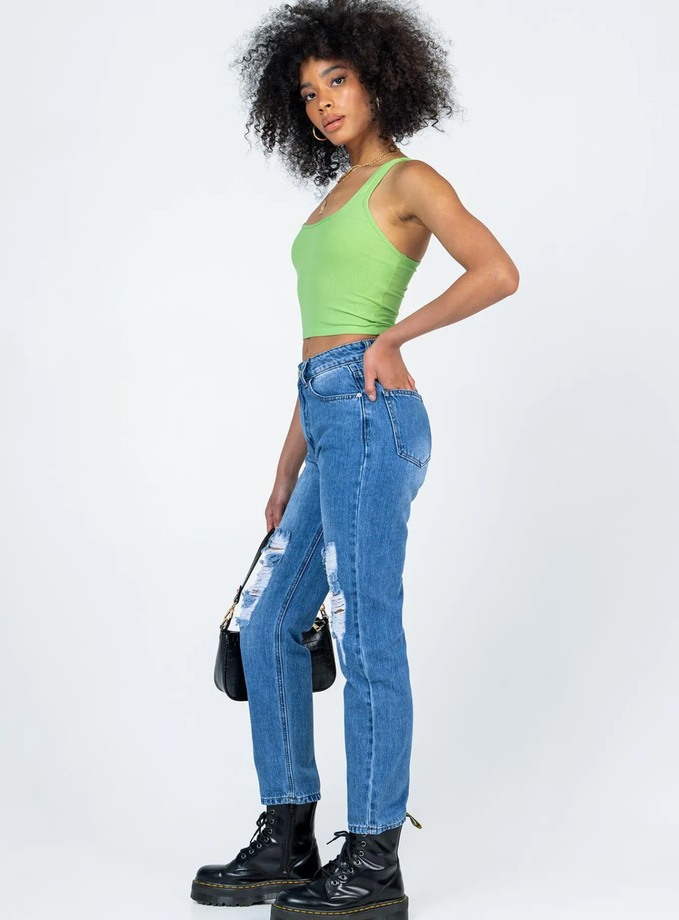 Princess Polly Khaled Skinny Mid Washjeans Denim Store