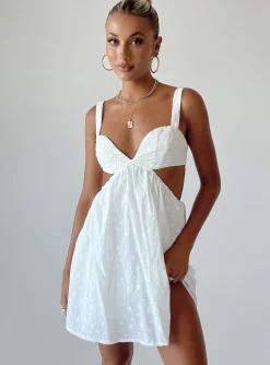 Princess Polly Khalia Mini Dress  White Sale