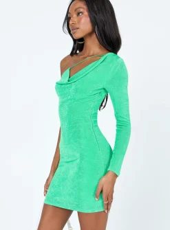 Princess Polly Kian Mini Dress  Green New