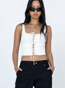 Princess Polly Kiarra Corset  White Hot