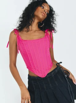 Princess Polly Kiernan Top  Pink Discount