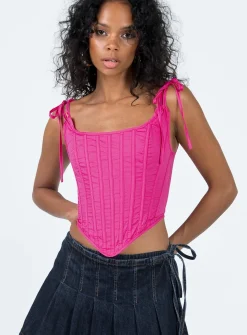 Princess Polly Kiernan Top  Pink Discount