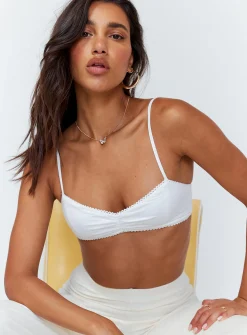 Princess Polly Kiki Bralette  White Best